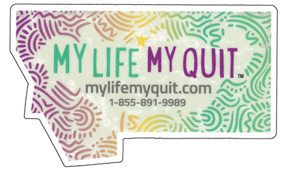 My Life. My Quit. Sticker. 50 per pack