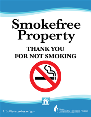 7"x8.5" Smokefree Back Mount Housing Sticker
